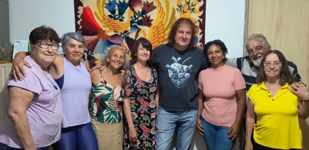 Ezio, Leila, Conceição, Schutz, Káthia, Lurdinha, Maria Augusta e Káthia